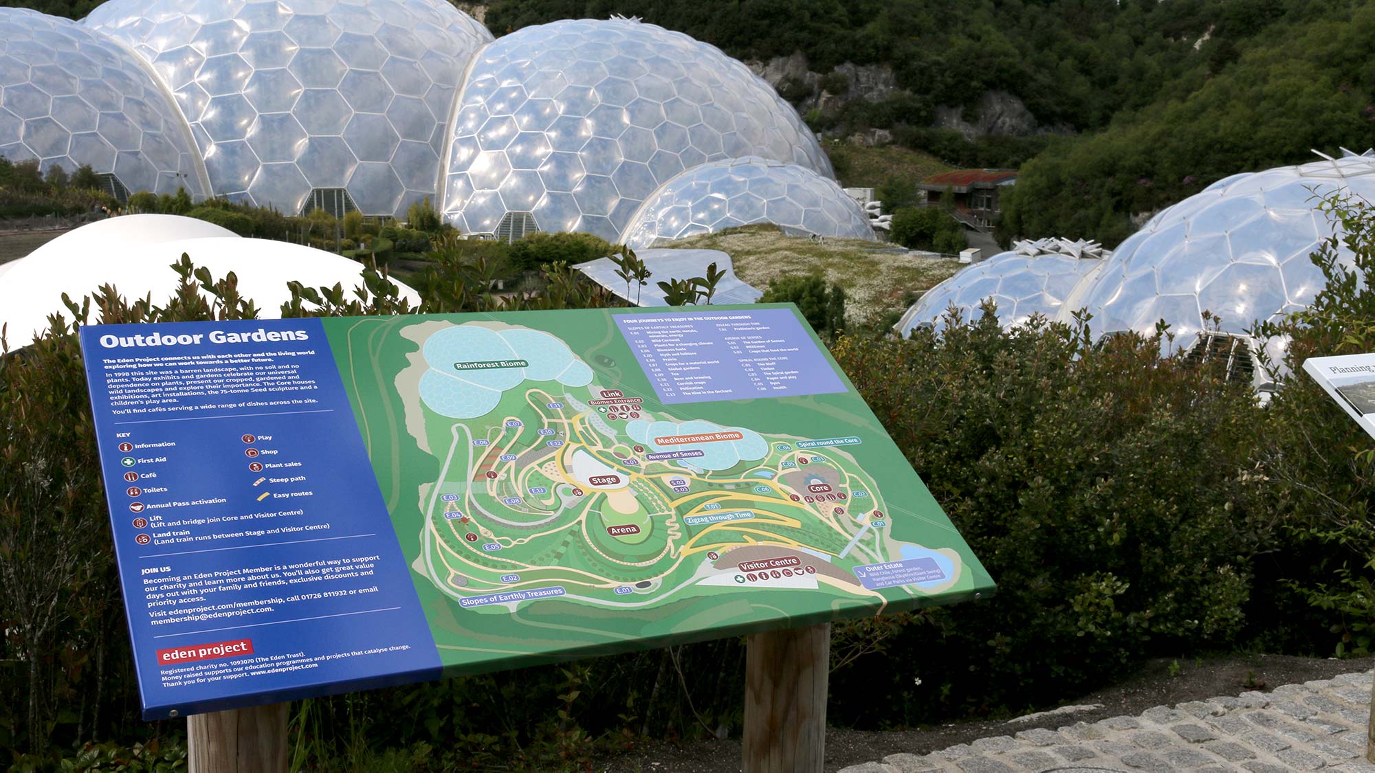 Eden Project maps and way-finding
